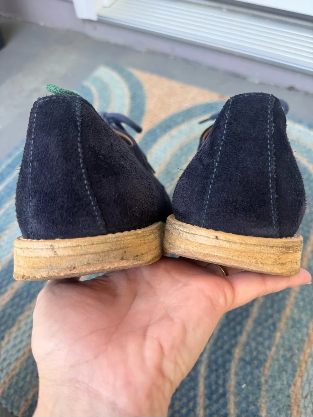 Aldo Men's Loafers Navy Suede Derby size 10